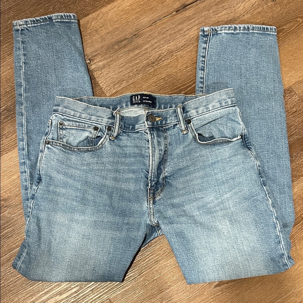 GAP Men's Denim Slim‎ Jeans in Light Blue